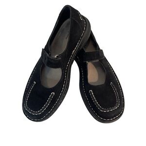Simple Black Suede Shoes Size 5.5